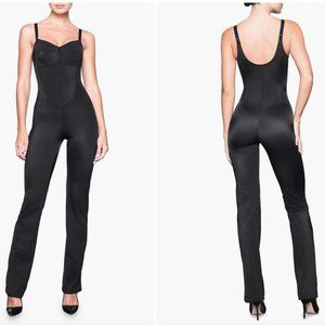 SKIMS Glam Catsuit in Onyx Black Size M